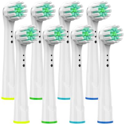 8 Stück superweiche Ersatzbürstenköpfe für Oral B Braun elektrische Zahnbürste, Nachfüllpackung für Oral-B 7000/Pro 1000/9600/500/3000/8000