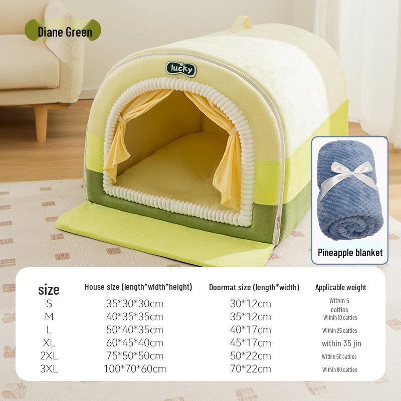Autumn & Winter Deep Sleep Pet Bed for Large Dogs & Cats