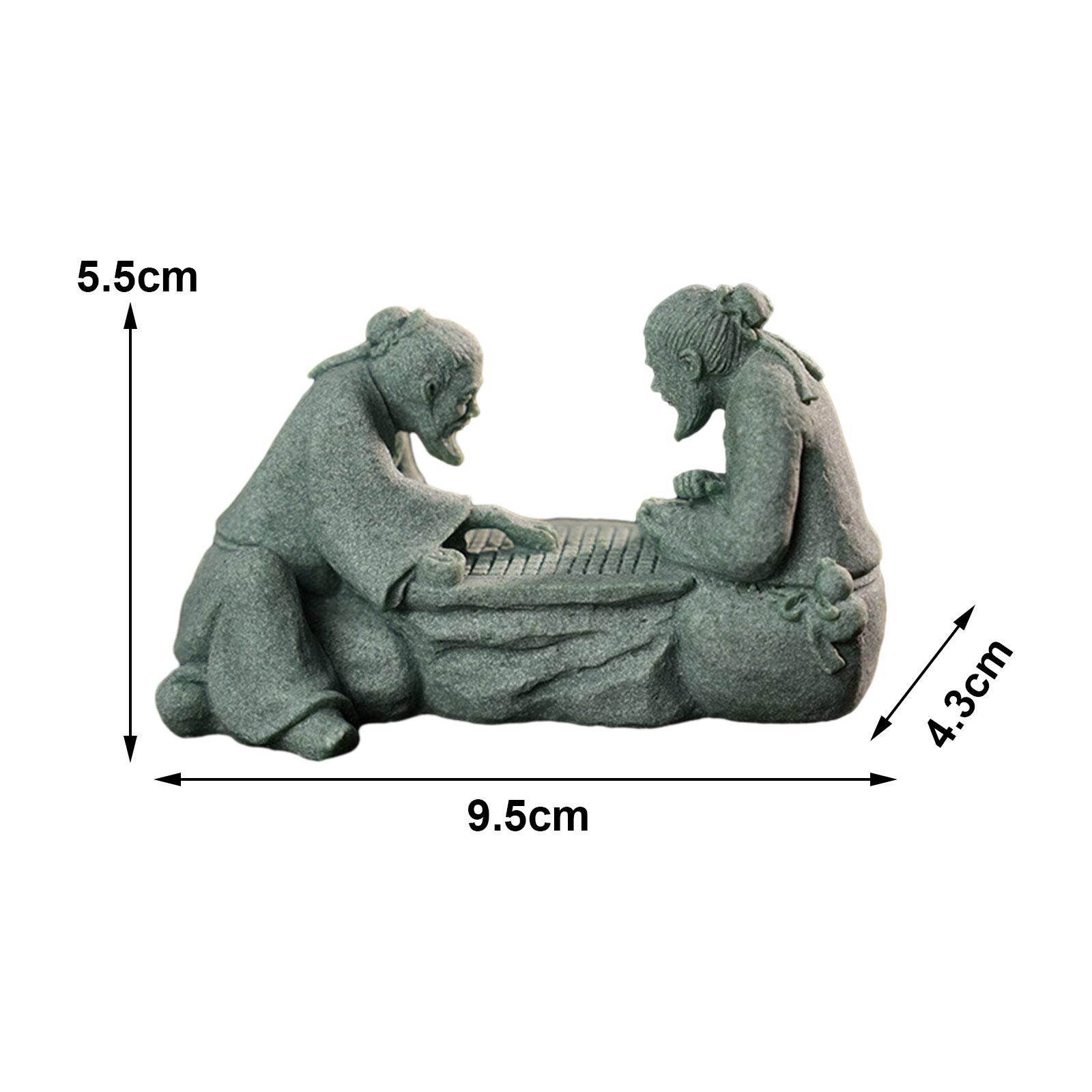 

Sandstone Statue Artwork Flower Pot Decoration Craft Gift Miniature Figurine for Flowerpot Micro Landscape Courtyard Outdoor