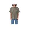 Vans FW22 Letter Logo Printed Round Neck Short Sleeve T-Shirt Men Tops Olive-Green VN0A7SPRYLS1CO