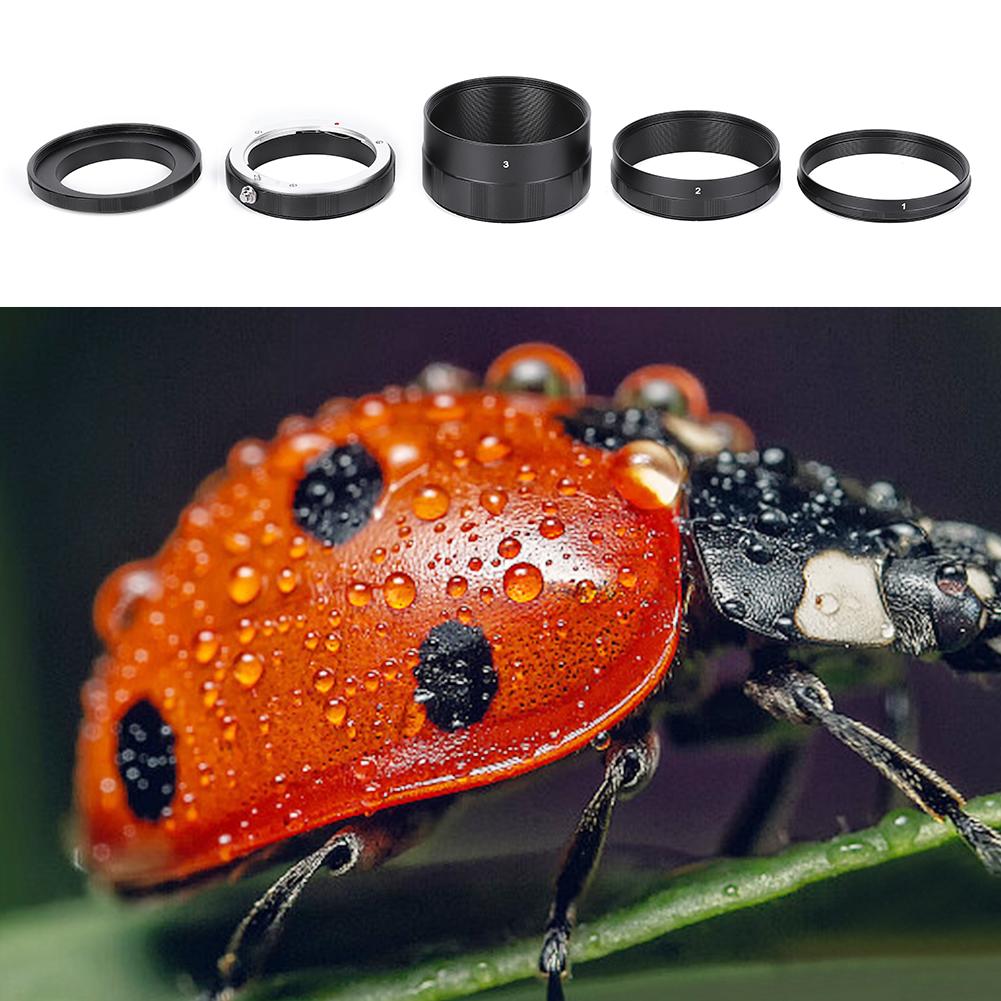Professional Metal Black Macro Photography Extension Adapter Tube Close Up Lens Ring for Sony E Mount Mirrorless Camera