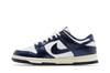 Women's Sneakers Nike Dunk Low PRM Vintage Navy (Women's) White/Midnight Navy-Coconut Milk