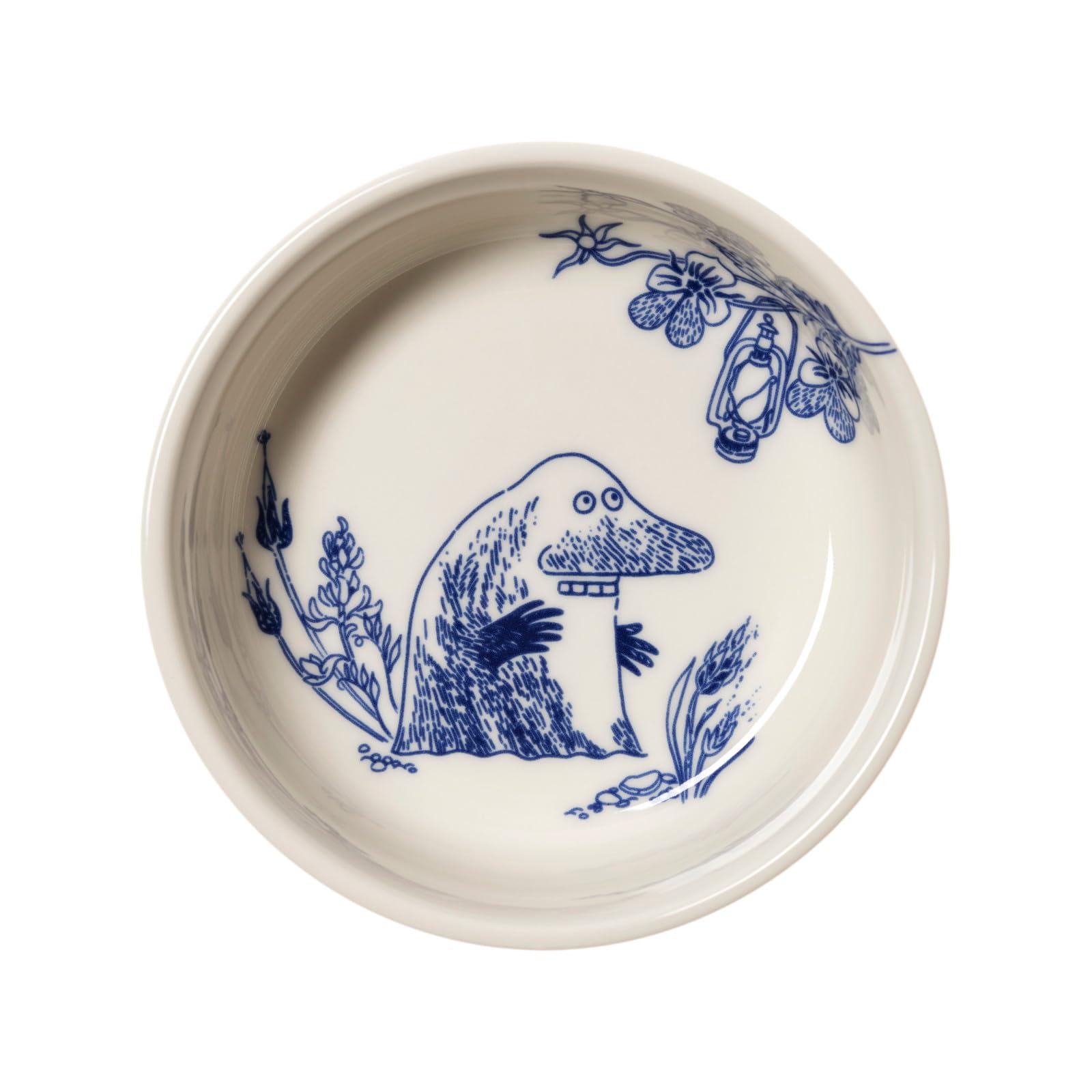 [Official Import] Moomin Arabia Hal Serving Bowl, Blue, Approx. Diameter 12cm x Height 4cm