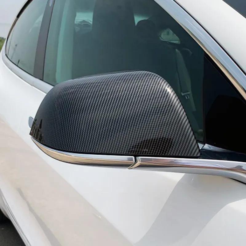 For Tesla Model 3 Exterior Rearview Mirror Protector Shell Cover Side Mirror Trim ABS Auto Accessories