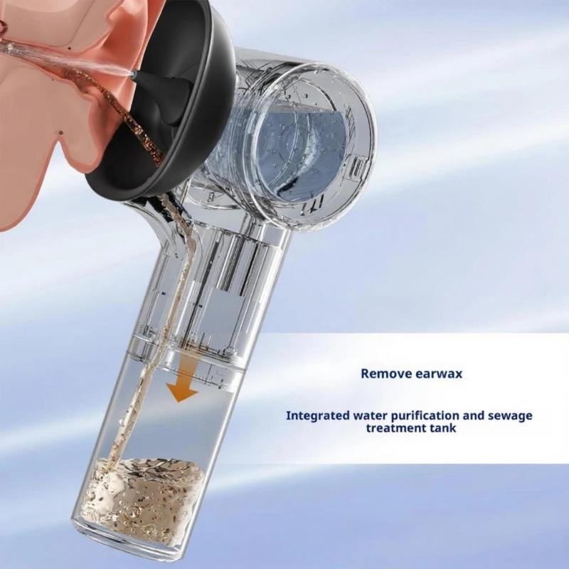 Professional Ear Cleaning Kit 5 Pressure Mode IPX7 Waterproof Design With Temperature Controlled Drying Functionality
