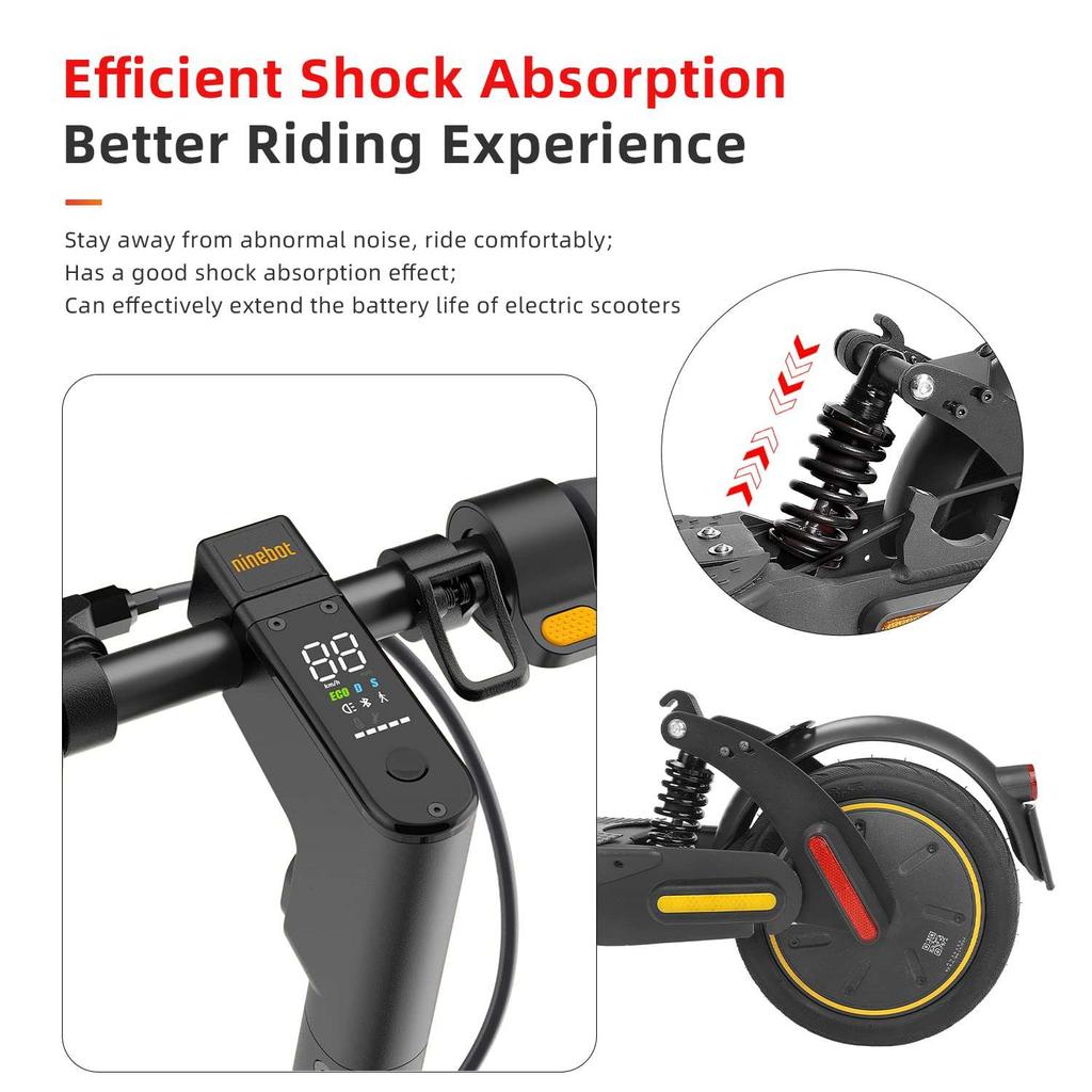Ulip Black V2 Rear Suspension for Segway Ninebot Max G30/G30LP/G30LE/G30E Electric Scooter with Fender Shock Absorber