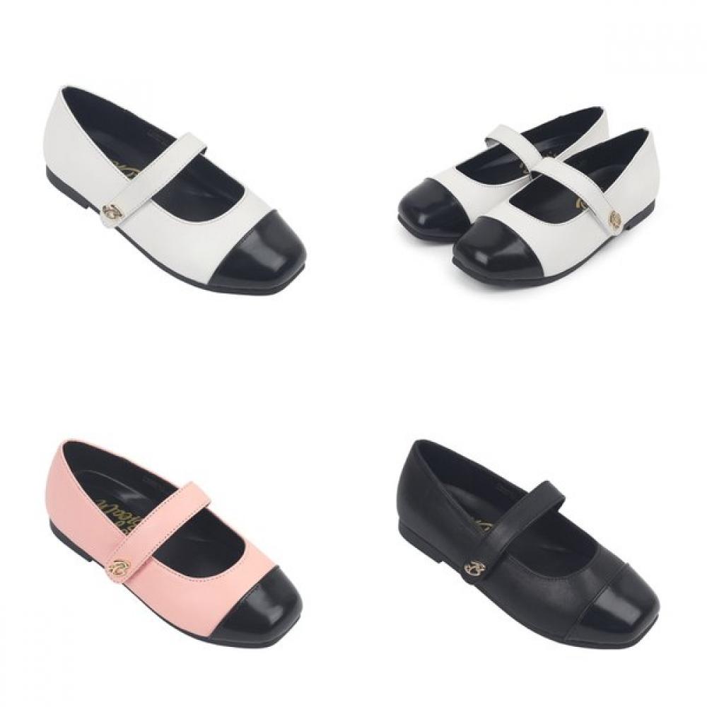 Becky Comfy Girls Shoes Toebox Bbkce3tsbk11 blacks/150