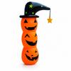 Inflatable Pumpkin with Witch Hat Spooky Stacked Jack-O'-Lantern Eye-Catching