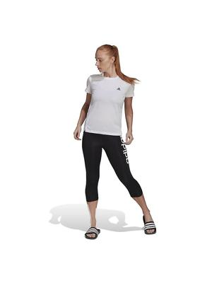 Adidas Aero Lady Designed To Move 3 Stripes Short Sleeve 28838 Japanese Size M T-Shirt Women's White/Black (GL3812)