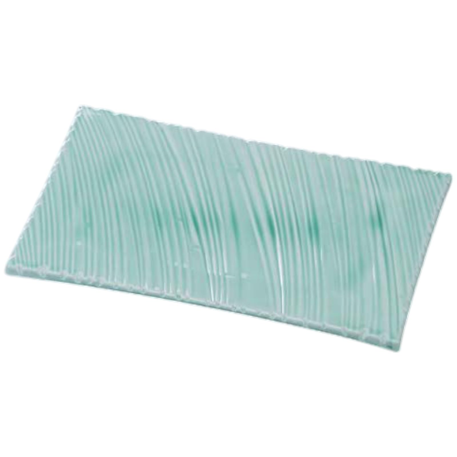 

Premium Nigiri Sushi Shinogi Wave Carved Plate with Deep Sea Celadon Made in Japan J-Kitchens Plate, 33cm, Lacquer, Shatter-Resistant,