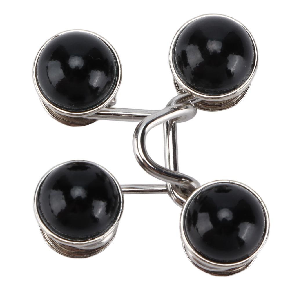 4sets Detachable Waist Tightener Reusable Pant Buttons Durable Button Pins For Jeans чёрный