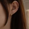Youngglow 14k Ripple One Touch Earring