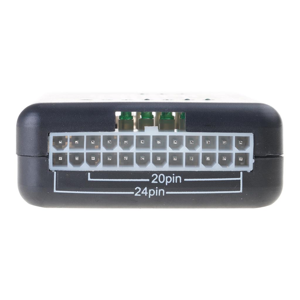 PC Computer HDD Power Supply Tester LED Indication 20 24Pin Diagnostic Tool Testing for Anode Cathodes 12V