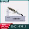 4pcs/lot Platium Iridium Spark Plug For Nissan Juke Versa Micra Tiida X-Trail DILZKAR6A11 22401ED71B 22401-ED71B FXE20HE11