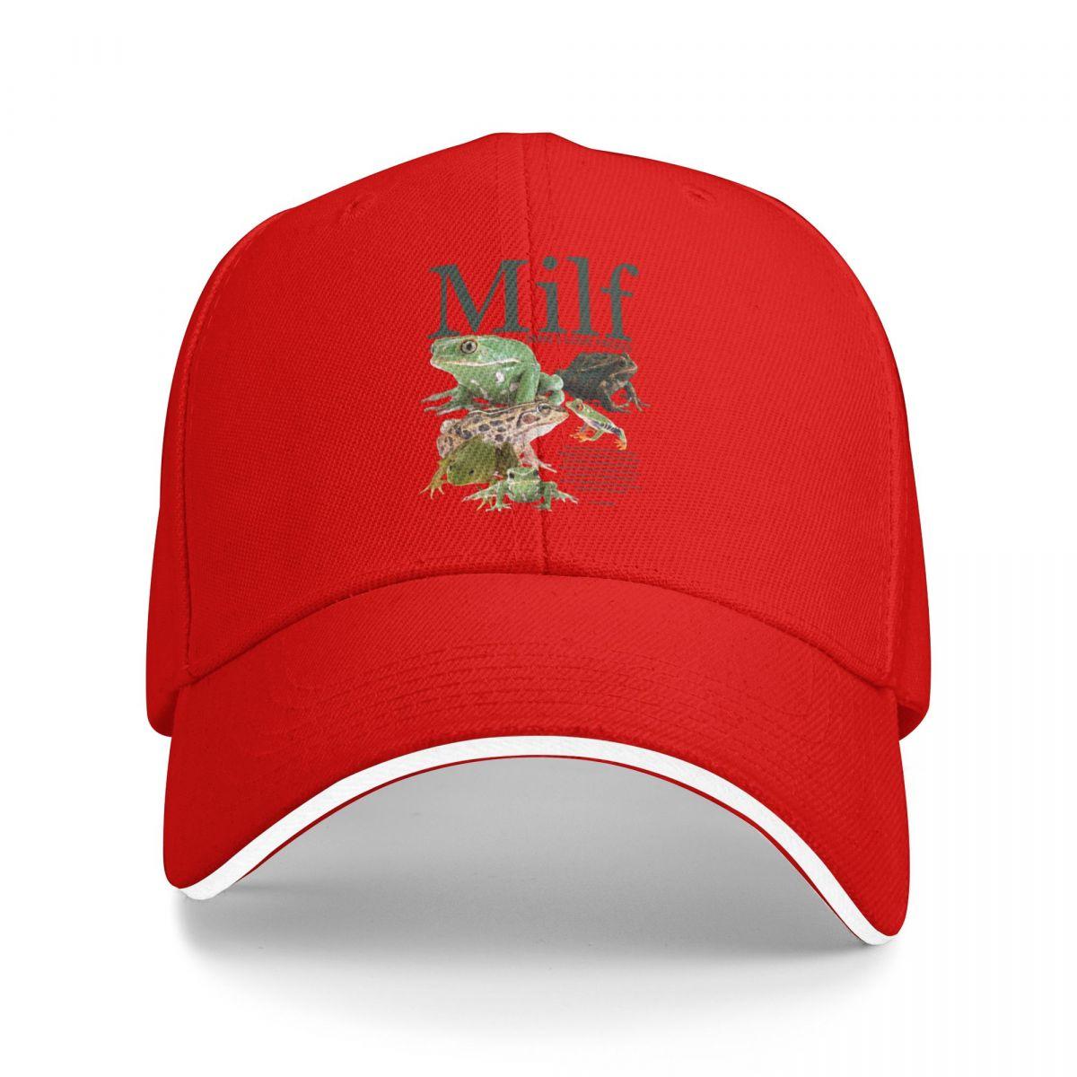 

Baseball Caps Milf Unisex I Love Frogs Casquette Unisex Sport Spring Hats One Size