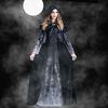 Ženy Halloween Cosplay Kostým Dlouhé Šaty Dlouhé Rukávy Děsivé Šaty Čarodějnice Grim Reaper