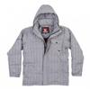 Down Jacket - QUIKSILVER - Men's Kkmjk083 - Grey - Removable Hood - Cotton/polyester Blend