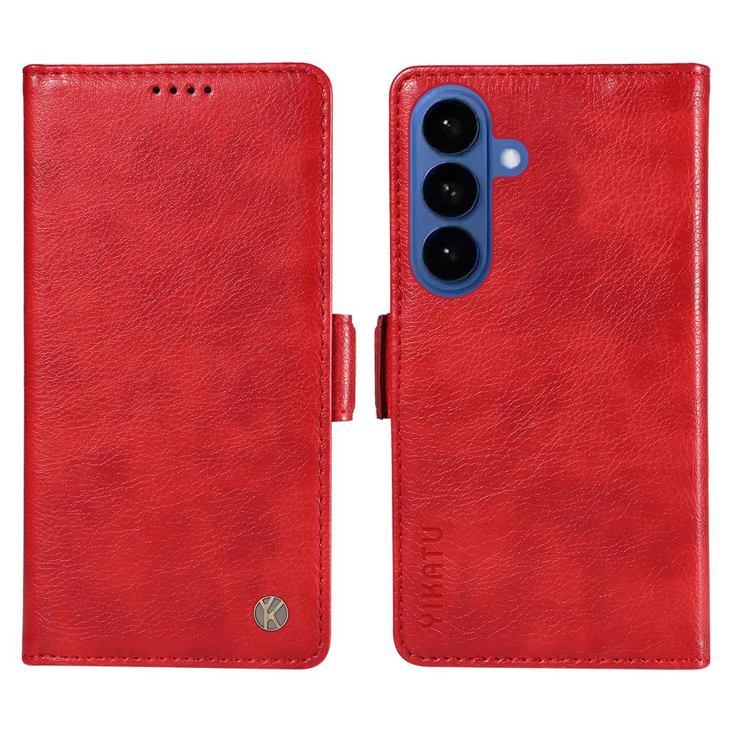 For Samsung Galaxy S26/S26 Pro Case YIKATU YK-007 Litchi Texture PU Leather Wallet Phone Cover