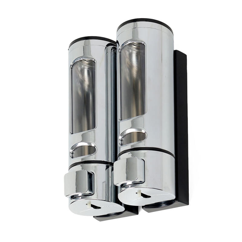 Wall-mounted Soap Dispenser 2-Dispenser (400ml) (Silver)