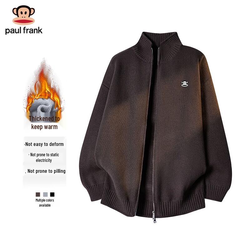 

Paul Frank Men s Stand-Collar Knit Cardigan L