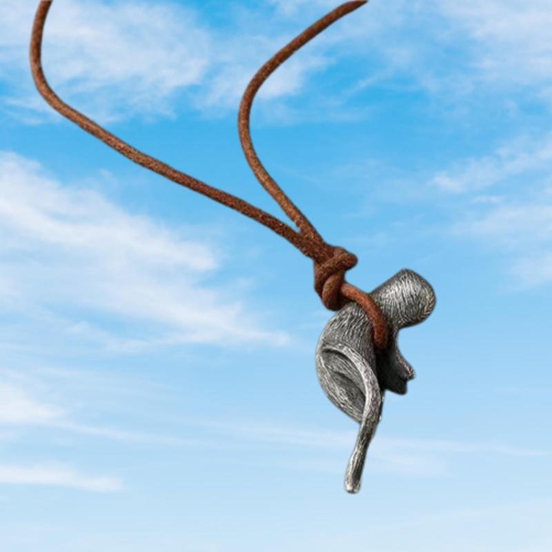 Pure Copper Retro Cat Pendant Necklace For Couples Fashionable And Cute Cat-themed Gift 75 Characters