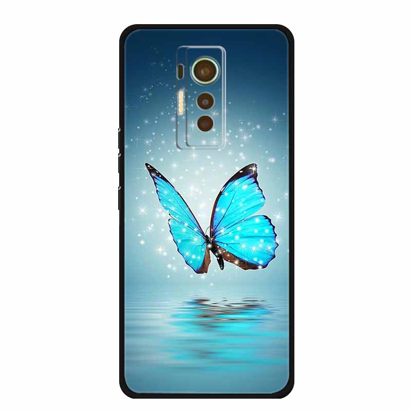 For Tecno Phantom X 2021 Case Animals TPU Silicone Soft Phone Cover Cases for PhantomX 2021 AC8 Protective Shockproof Wolf Shell
