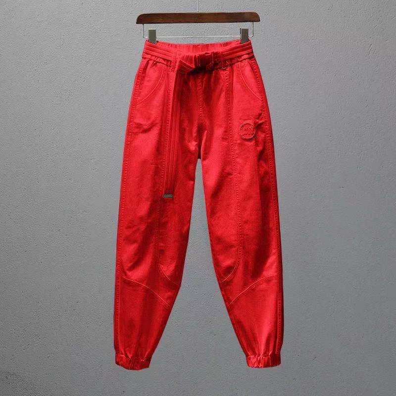 Women's Harlem Pants Elastic Waist Sport Pants Perfect for Spring and Autumn Plus Size Slimming Women's Long Pants