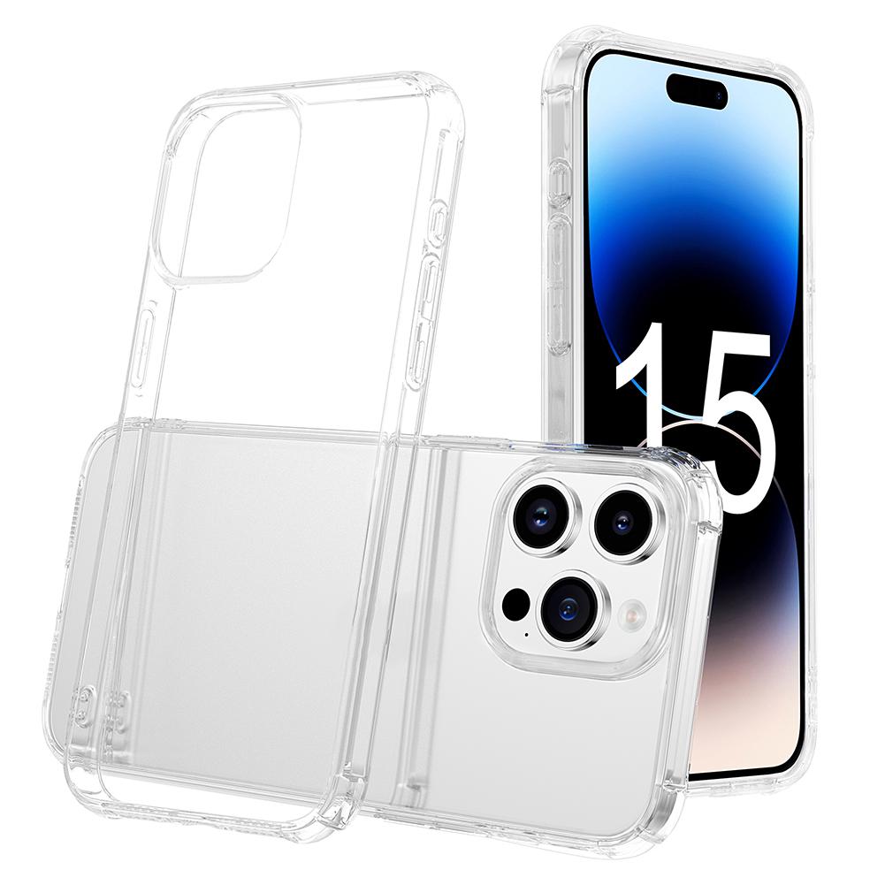 Clear Phone Case Soft TPU Protective Case Anti-Fall Shockproof Case Mobile Phone Case Cover for IPhone 15 Pro/15 Pro Max