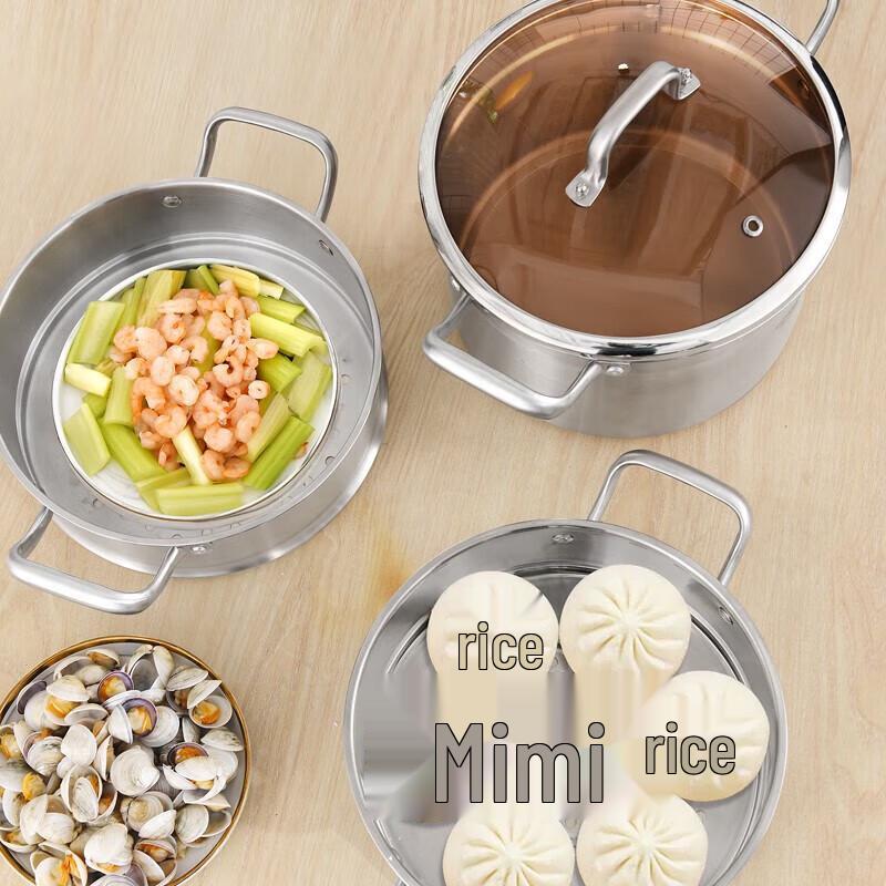 Kangbach 28cm 3-Schicht Edelstahl Dampfgarer