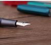 MOONMAN T1 Handmade Resin Fountain Pen, Large Capacity Piston Filler, Fine Nib with Aluminum Alloy Barrel