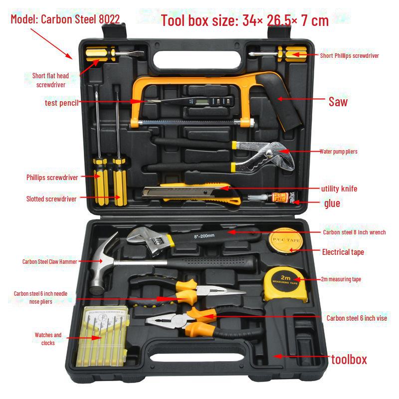 8, 9, 12, 13, 16-Piece Household and Car Repair Tool Kit