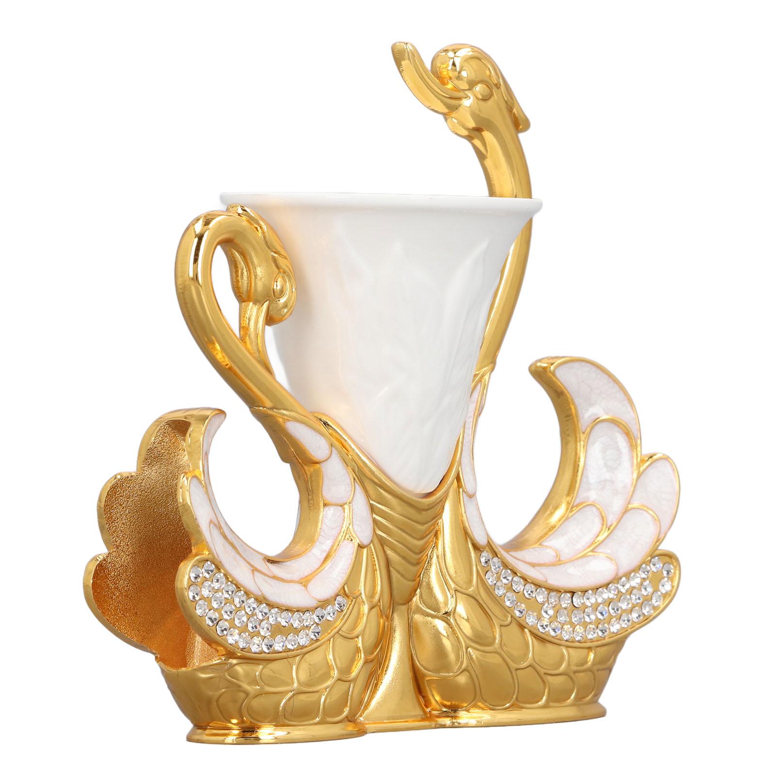 

Shape Dinnerware Set Light Luxury Exquisite Elegant Shape Spoon Holder with 6 Spoons for Coffee Fruits Desserts