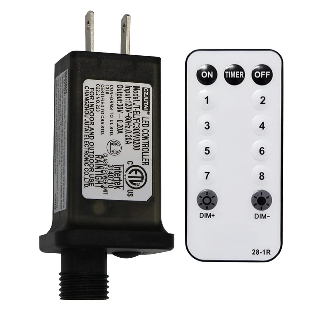 8 Mode Light LED Transformer 12V LED Controller Class 2 Power Supply, Low Voltage Transformer US Plug Adapter Replacement for String Light, not Fit