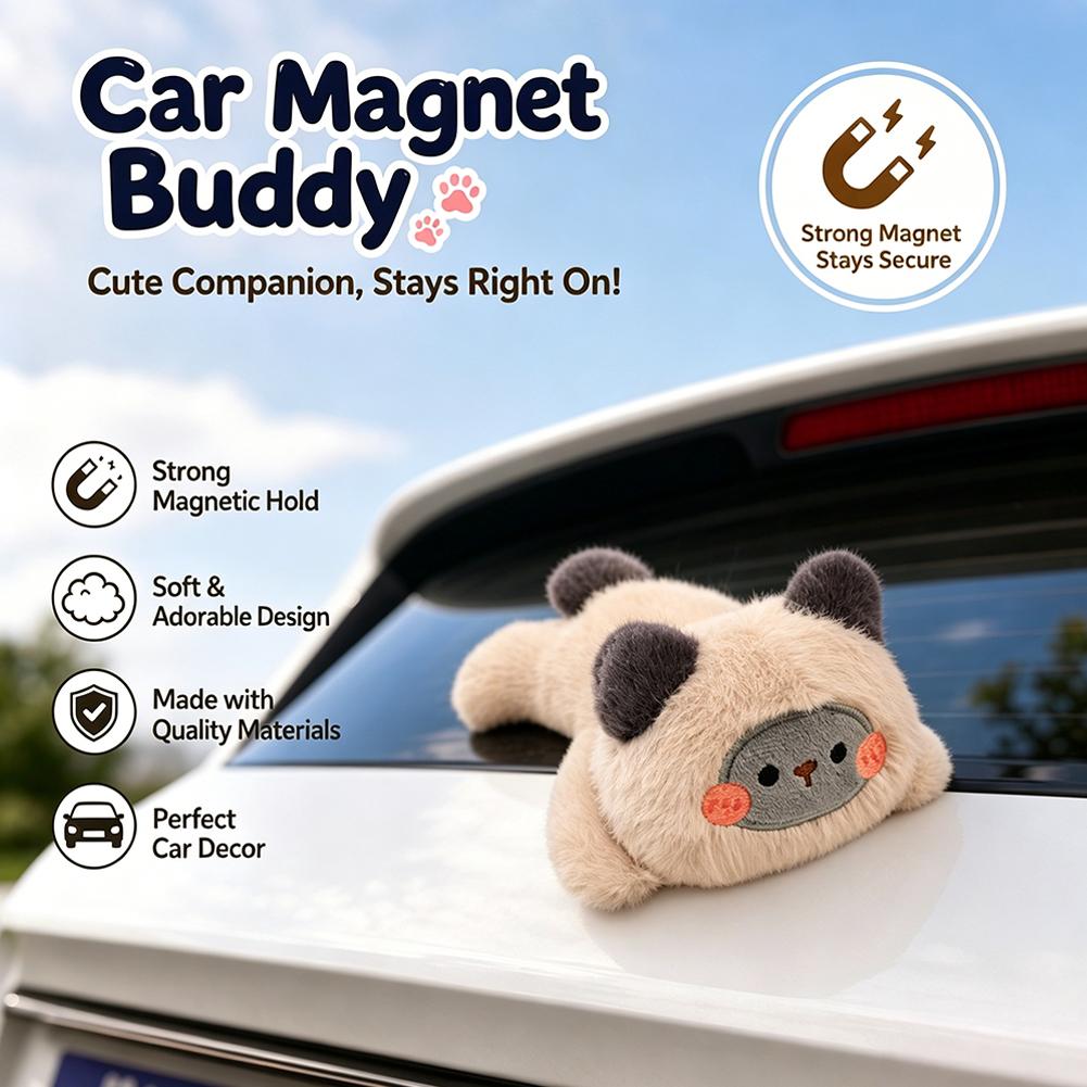 Car Mounted Magnetic Toy Car Tail Toy Cute Car Decoration Roof Decoration Car Exterior Trunk Cartoon Refrigerator Sticker