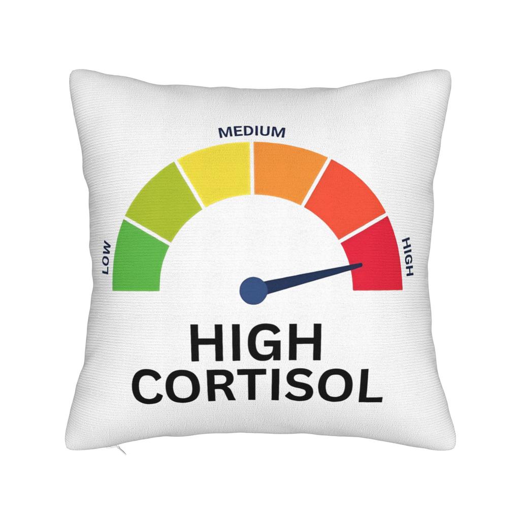 Low Cortisol Levels Square Pillowcases Polyester Home Cushion Cover Cool Decor Throw Pillow Case
