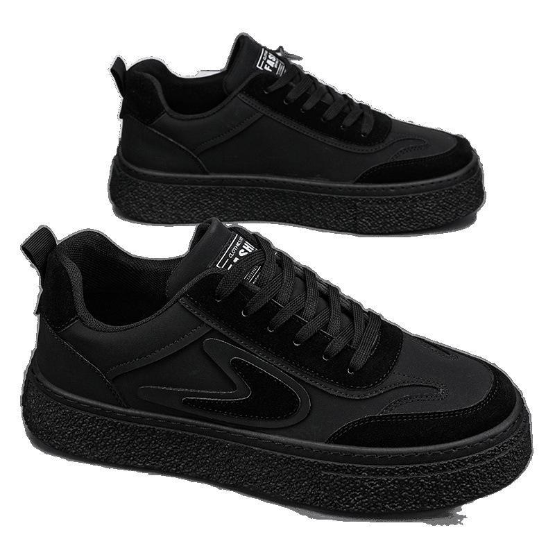 New summer breathable black sports casual wear-resistant thick baseplate shoes
