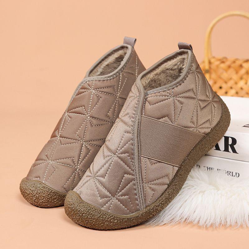 New winter cotton shoes velvet mother thickened soft sole snow non-slip high top comfortable and lightweight