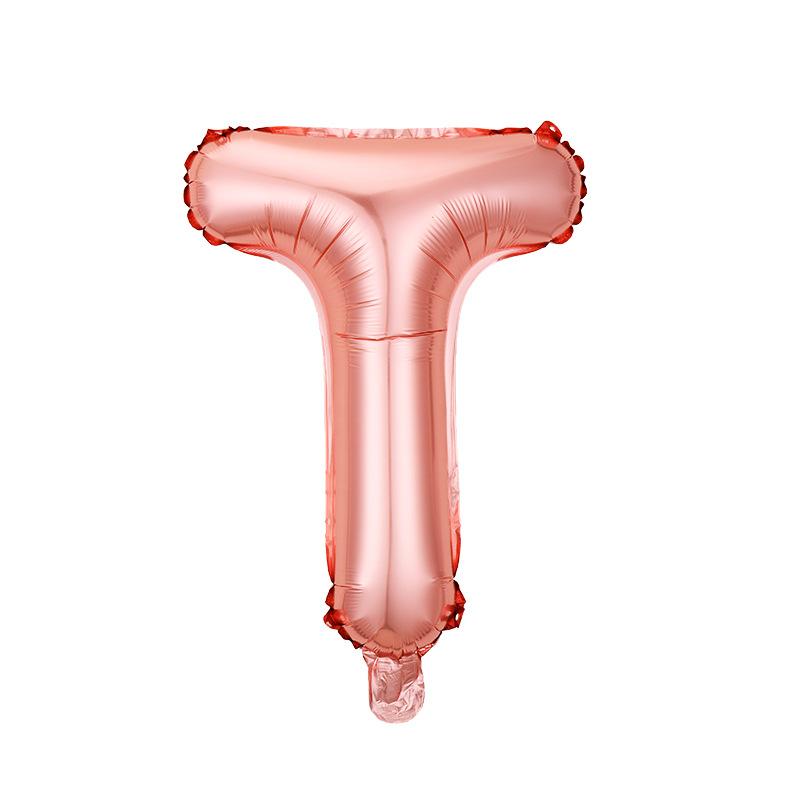 Skinny 32-Inch Rose Gold Letter Balloon Birthday Party Decoration Aluminum Film Balloon Silver Gold Helium Floating In The Air