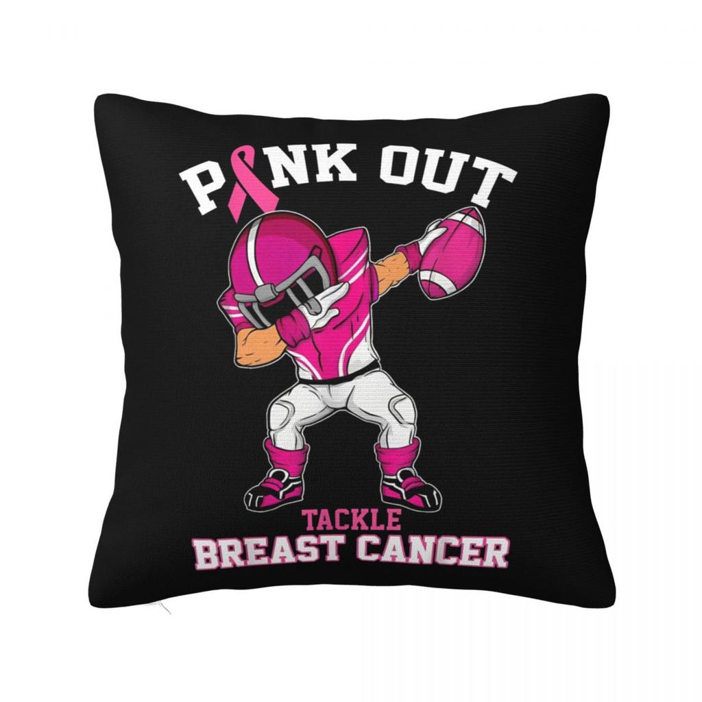 Women Breast Cancer Warrior I Am The Storm Pillow Case Cushion Covers Vintage Decorative Throw Pillow Case Cover for Seat