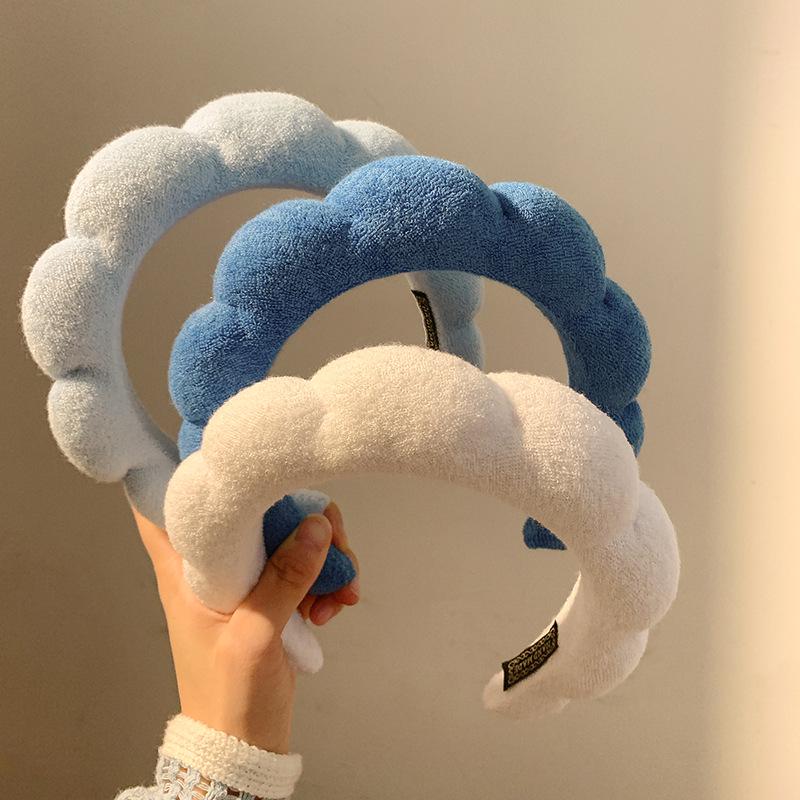 Women's High-End Crown Headband: Sponge Hair Accessory for Face Wash