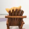Resins Rocking Chair Cats Dog Figurine Cartoon Animal Miniature Statue for Home Office Tabletop and Shelves Decoration