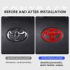 1 pièce ABS Badge Autocollant Emblème Volant Voiture Compatible pour Toyota Hilux Prius Avensis Auris Verso Corolla Camry Accessoires