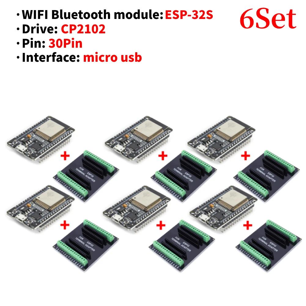 ESP32 WROOM-32 Development Board 5V TYPE-C CH340C WiFi+Bluetooth Ultra-Low Power Consumption SPI Flash 32Mbits Wireless Module