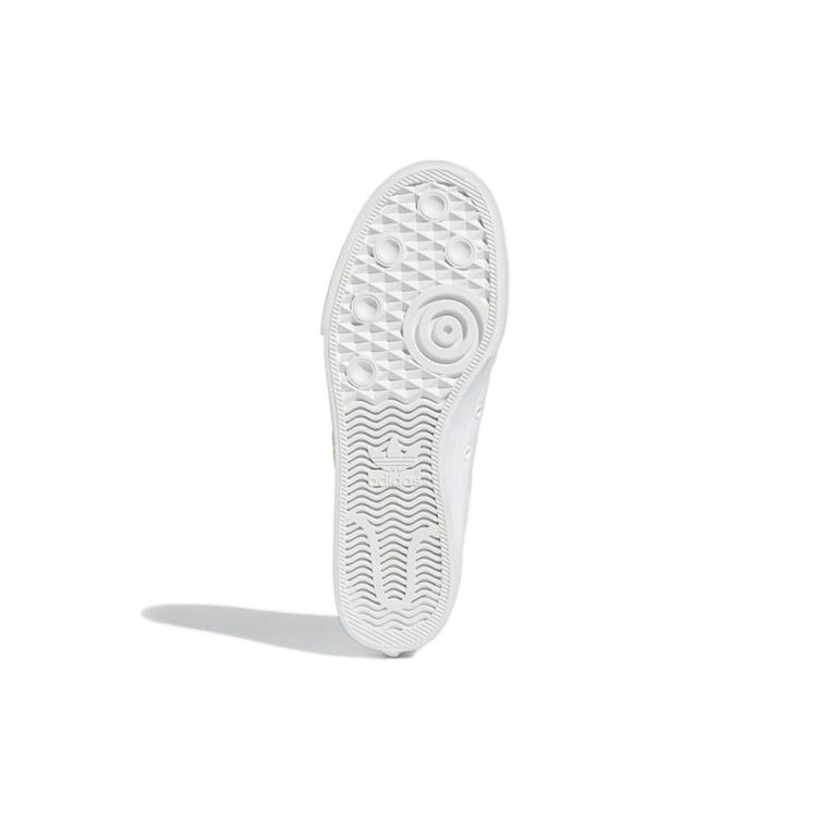 Adidas Nizza Trefoil White Signal Green Unisex Sneakers Footwear-White FX8354