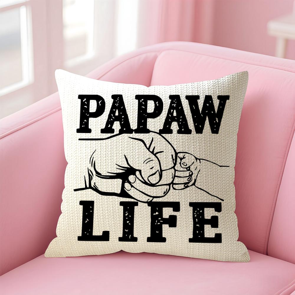 Call Me Papa Cushion Cover Comfort Sofa Bed Silky Elegant Invisible Zipper Decorative Holiday Gifts