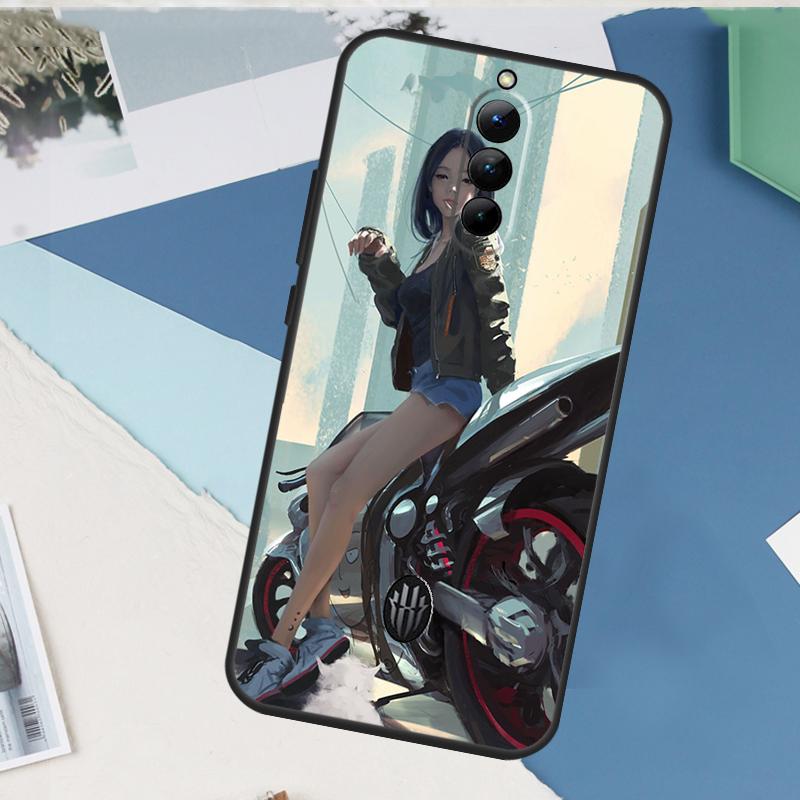 Custodia Anime Ragazza in Moto Per ZTE Nubia Red Magic 8S 9S 10S 10 9 8 11 Pro Plus 6 7 6S 7S Pro 5G 6R 10 Air Cover