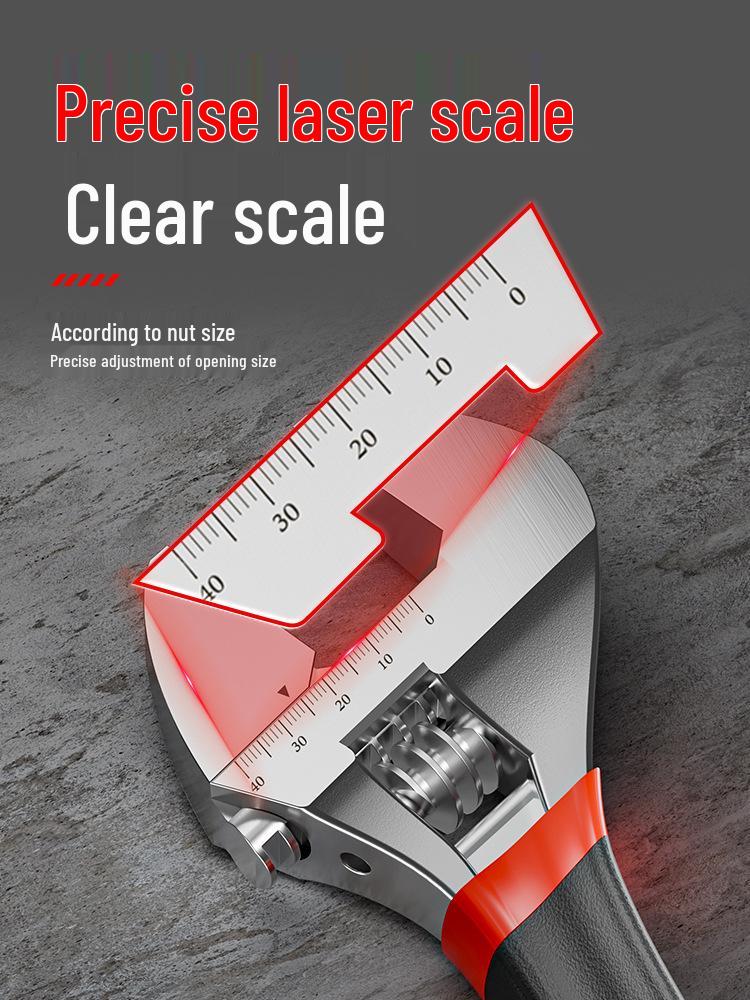 Heavy-Duty Adjustable Wrench Set: Large Opening & Multifunctional Small Wrenches