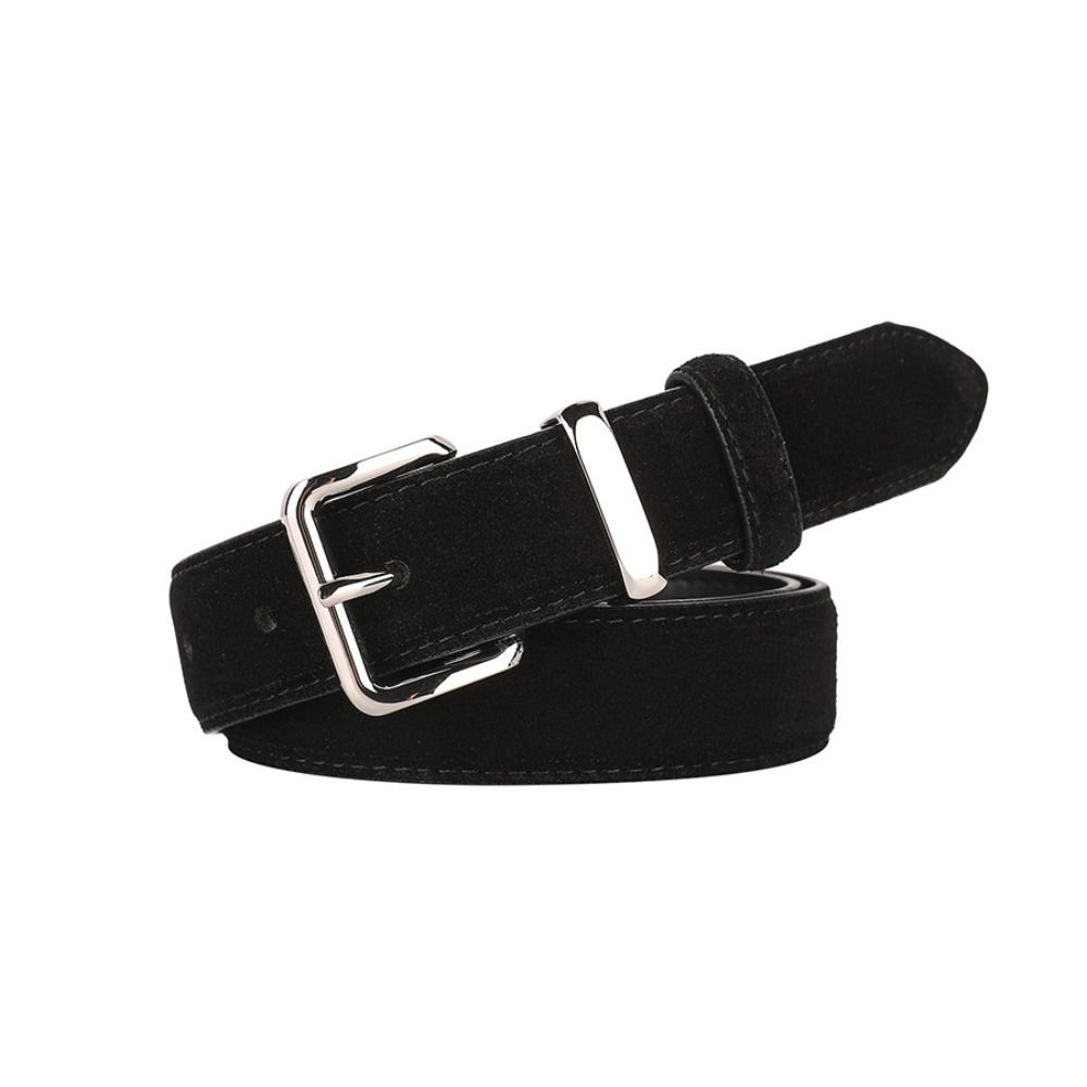 Casual Suede Leather Belt Trendy Trouser Dress Belts Fashion Pin Buckle Waistband  Gifts