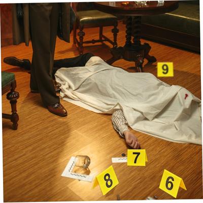 Crime Scene Markers Double Sided Acrylic Clue Party Decorations Reusable Fade Resistant Detective Decorations Halloween Props 10pcs
