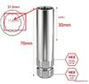 Small Diameter Six-Groove Anti-Theft Lock Nut Set